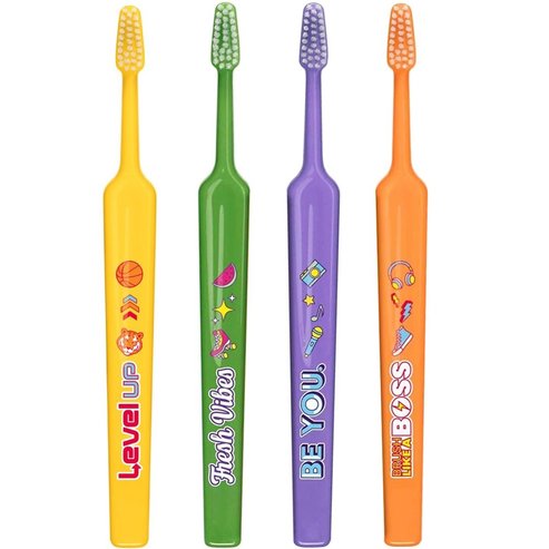 TePe Kids Extra Soft Toothbrush 6+ Years 4 броя - Multicolor 7