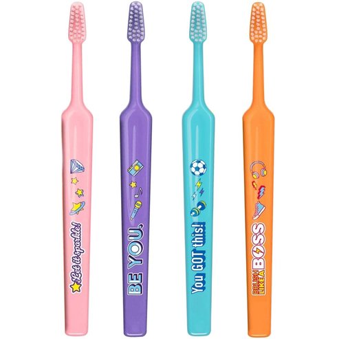 TePe Kids Extra Soft Toothbrush 6+ Years 4 броя - Multicolor 5