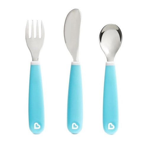 Munchkin Splash Toddler Cutlery Set 18m+, 1 Τεμάχιο - Γαλάζιο
