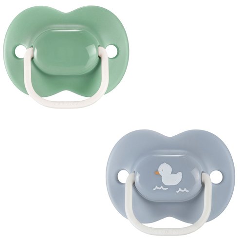 Tommee Tippee Anytime Orthodontic Silicone Soother 18-36m, 2 броя - Зелено / Сиво