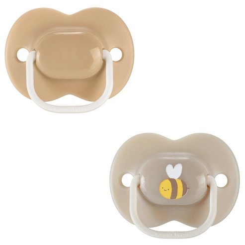 Tommee Tippee Anytime Orthodontic Silicone Soother 18-36m - Кафяво / Екрю