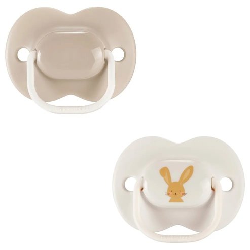 Tommee Tippee Anytime Orthodontic Silicone Soother 6-18m, 2 броя - Розово / Сиво