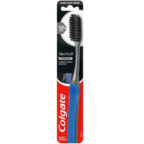 Colgate Slim Soft Charcoal 0.01mm Toothbrush 1 брой - Синя