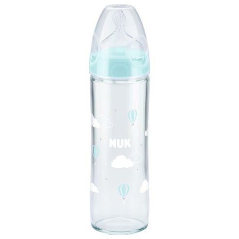 Nuk New Classic Bottle Silicone 0-6m 240ml 1 брой, Код 10745080 - Син