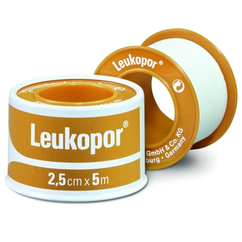 Leukopor Самозалепваща се хипоалергенна бандажна лента 2,5cm x 5m