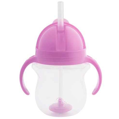 Munchkin Tip & Sip Weighted Straw Cup 6m+, 207ml - Лилава