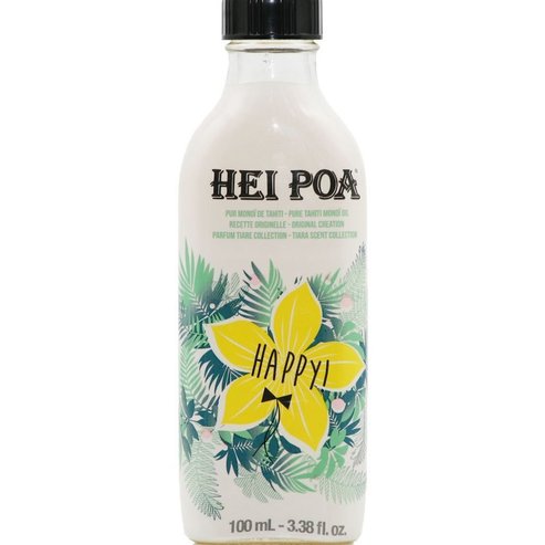 Hei Poa Pure Tahiti Monoi Oil Tiara Scent Collection Happy 100ml