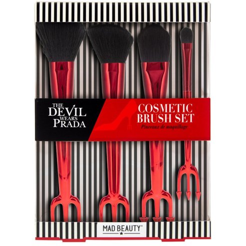 Mad Beauty The Devil Wears Prada Cosmetic Brush Четки за грим, вдъхновени от филма The Devil Wears Prada 4 броя