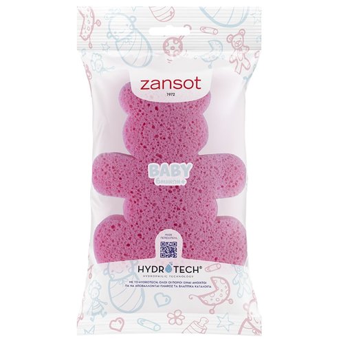 Zansot Baby 6 Months Sponge 1 брой - Розово Мече