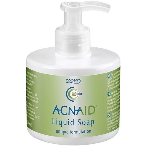 Boderm Acnaid Liquid Soap Течен почистващ сапун за лице за ежедневна грижа за мазна кожа с акне, с помпа 300ml