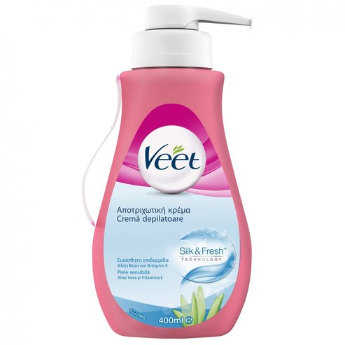 Veet Депилиращ крем за чувствителна кожа с алое вера и витамин Ε 400ml