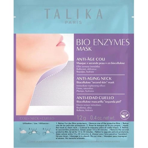 Talika Bio Enzymes Anti-Aging Neck Mask Мощна маска за шия против стареене, базирана на нановлакна 12g