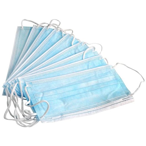 3 -слойни хирургически маски за лице с гумена и метална плоча 50 броя