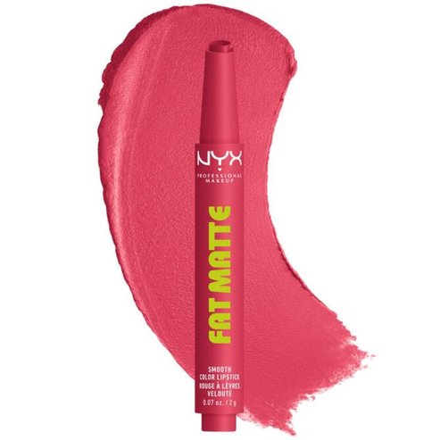 Nyx Professional Makeup Fat Matte Smooth Color Lipstick Лек Матов Червило с Цвят за Нежен & Сияен Финиш 1 брой - 11 Pink Puff