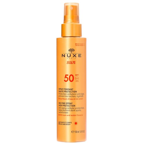 Nuxe Sun Milky Spray Fondant Haute Protection SPF50 Слънцезащитен млечен спрей за лице и тяло SPF50,150ml