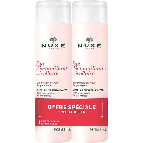 Nuxe Eau Demaquillante Micellaire Почистващ мицеларен разтвор за лице, очи и устни 200ml 1+1 Подарък