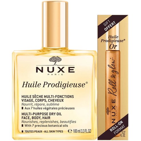 Nuxe Promo Huile Prodigieuse Florale Multi-Purpose Dry Oil 100ml & Подарък Or Roll & Glow Roll-Οn 8ml