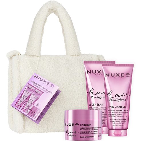 Nuxe Promo Hair Prodigieux Intensive Repair Hair Mask 200ml & High Shine Conditioner 200ml & High Shine Shampoo 200ml & Подарък Teddy Портмоне 1 бр