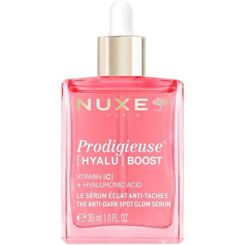 Nuxe Prodigieuse [Hyalu] Boost The Anti-Dark Spot Glow Serum Серум за сияние против тъмни петна, който изравнява тена, придава блясък и изпълва лицето 30ml