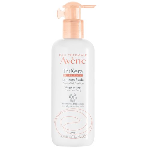 Avene Trixera Nutrition Nutri-Fluid Lotion Фина течна подхранваща емулсия за овлажняване на чувствителна суха кожа 400ml