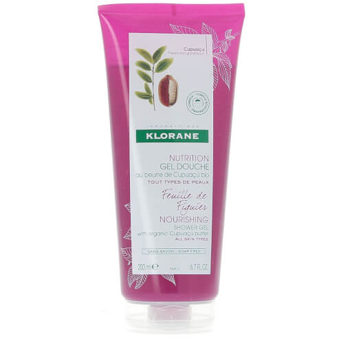 Klorane Nourishing Shower Gel with Organic Cupuacu Butter & Fig Leaf Подхранващ душ гел с екстракт от смокинов лист 200ml