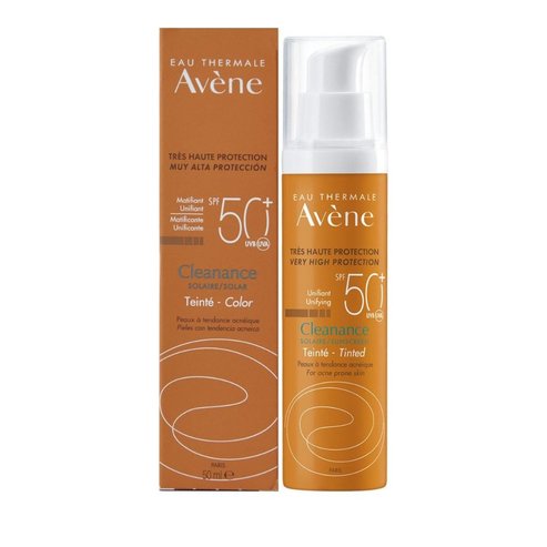 Avene Eau Thermale Cleanance Solaire Tinted SPF50+