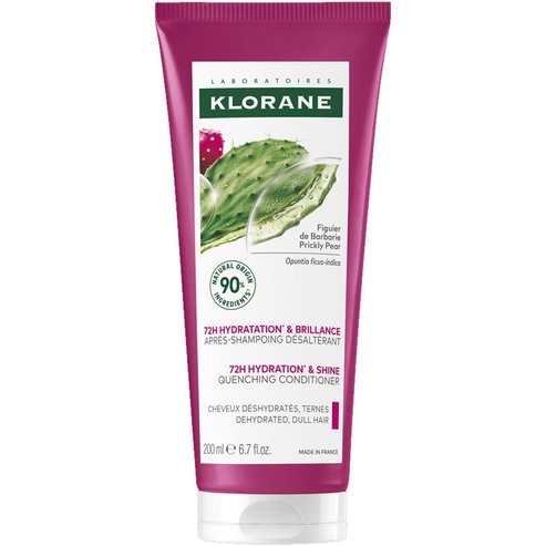 Klorane 72H Hydration & Shine Quenching Conditioner Хидратиращ балсам за коса за лесно разресване и блясък с опунция 200ml