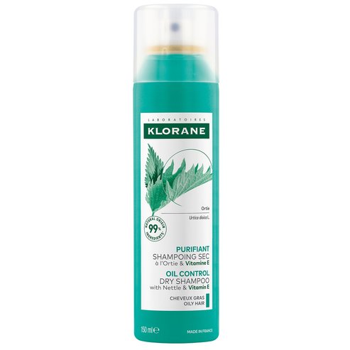 Klorane Oil Control Dry Shampoo with Nettle & Vitamin E 150ml