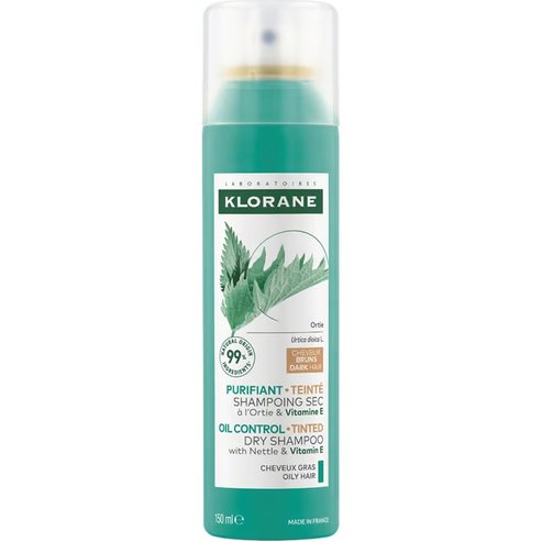 Klorane Nettle Oil Control Dry Shampoo for Dark Hair 150ml