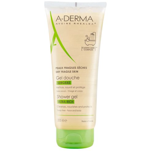 A-Derma Ultra-Rich Shower Gel for Dry Fragile Skin 200ml