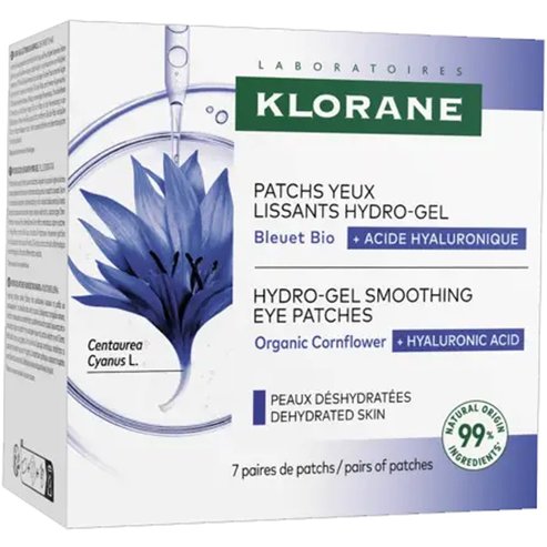 Klorane Cornflower Hydro-Gel Smoothing Eye Patches 14 броя (7 чифта)