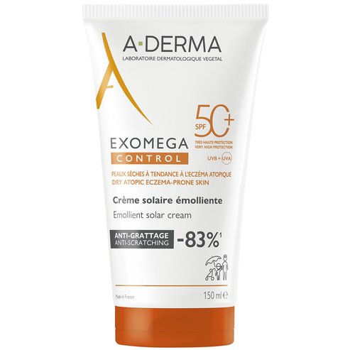 A-Derma Exomega Control Anti-Scratching Emollient Solar Cream 150ml