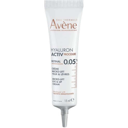 Avene Hyaluron Activ Retinal Micro Lift Eyes & Lips Cream Крем за околоочен контур & устни, който стяга контура, запълва бръчките & подчертава сиянието с 0,05% ретиналдехид 15ml