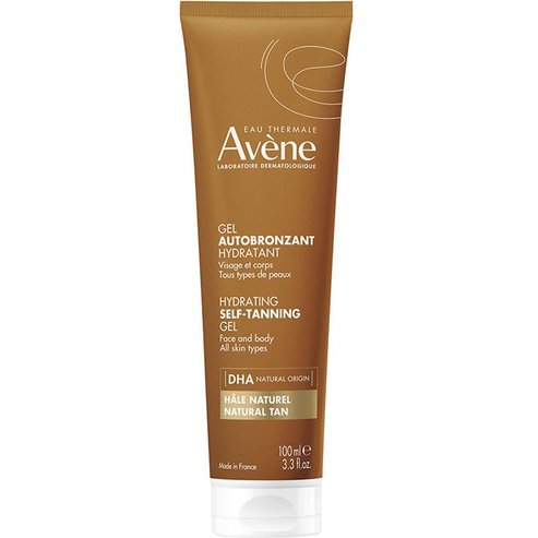 Avene Moisturizing Self-Tanner Silky Gel Хидратиращ гел за самобронзант за лице и тяло за естествен тен 100ml