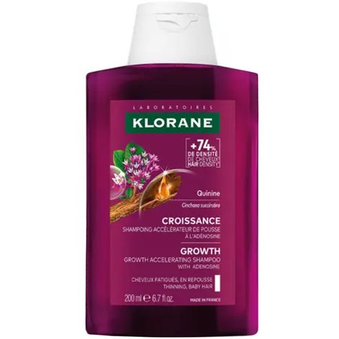 Klorane Growth Accelerator with Adenosine Shampoo Шампоан за ускоряване на растежа с аденозин & хинин 200ml