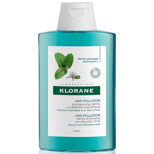 Klorane Anti-Pollution Detox Shampoo Шампоан с водна мента за коса, изложена на замърсяване 200ml Promo -25%
