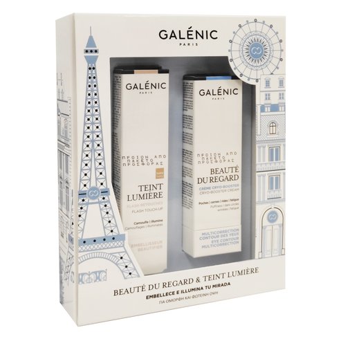Galenic Promo Beaute Du Regard крем Crio-Stimulant 15ml + Подарък Galenic Teint Lumier Pincel Retoques Flash 2ml