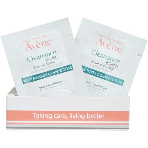 Δώρο Avene Cleanance Women Smothing Night Cream 2ml & Cleanance Women Serum Correcteur 2ml