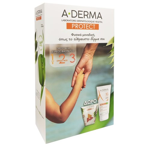 A-Derma PROMO PACK Protect AD Creme Spf50+ 150ml & Подаръчна изотермална чанта