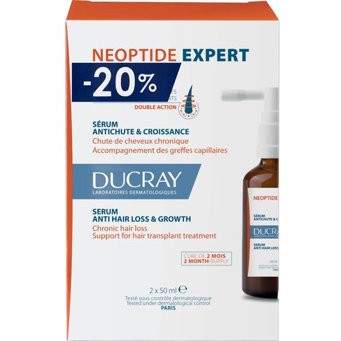 Ducray Neoptide Expert Double Action Anti-Hair Loss Serum 2x50ml на специална цена