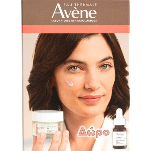 Avene Promo Hyaluron Activ B3 Cell Renewal Cream 50ml & Подарък Vitamin Activ Cg Radiance Concentrated Serum 10ml