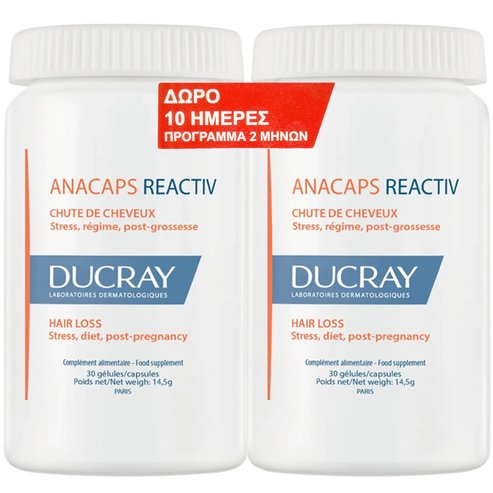 Ducray Promo Anacaps Reactiv Hair Loss 60caps (2x30caps)