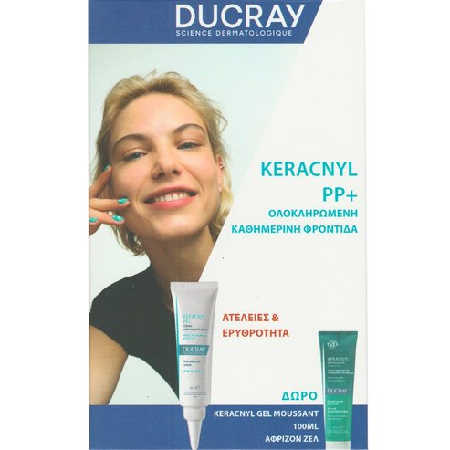 Ducray Promo Keracnyl PP+ Anti-Blemish Cream 30ml & Подарък Foaming Face & Body Gel 100ml