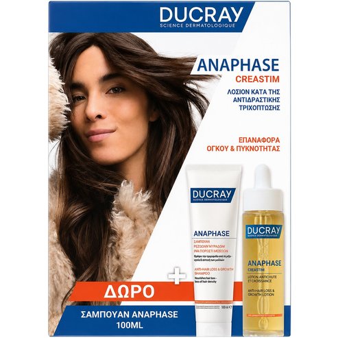 Ducray Promo Anaphase Creastim Anti Hair Loss & Growth Lotion 60ml & Подарък Anti-Hair Loss & Growth Shampoo 100ml