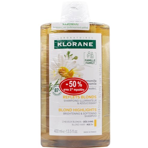 Klorane Promo Chamomile Shampoo 800ml (2x400ml)