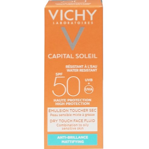 Vichy Подарък Capital Soleil Mattifying Face Dry Touch Spf50, 3ml