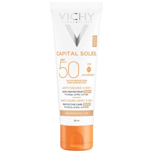 Vichy Capitall Soleil Spf50+ Cream 3-in-1 Tinted Anti Dark Spots 50ml