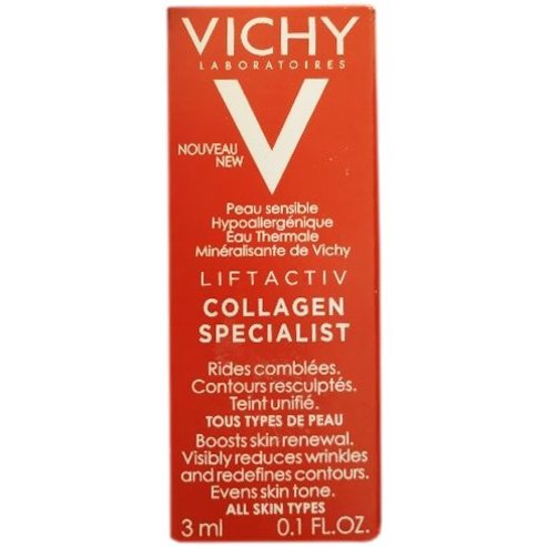 Δείγμα Vichy Liftactiv Specialist Collagen Κρέμα Ημέρας Προσώπου,Επανόρθωση των Βαθιών & Κάθετων Ρυτίδων της Επιδερμίδας 3ml