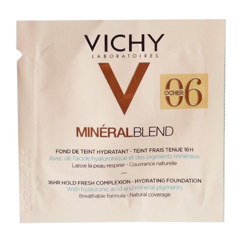 Δείγμα Vichy MineralBlend Make Up Fond de Teint Hydratant Ενυδατικό Foundation, Φυσική Κάλυψη & Επιδερμίδα Γεμάτη Φρεσκάδα 1ml