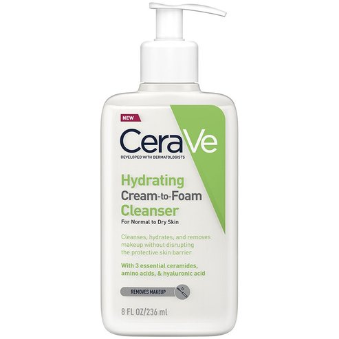 CeraVe Hydrating Cream to Foam Cleanser for Normal to Dry Skin 236ml